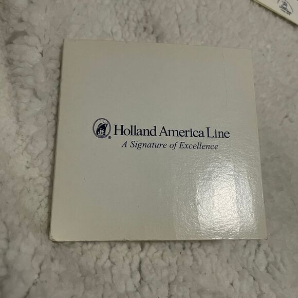 Holland America Line Blue Delft Tile coasters Signature Class Ships collectible - Picture 4 of 15